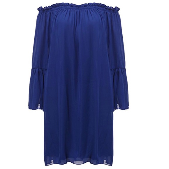 Beautiful women sexy off shoulder mini dress - Picture 2 of 8